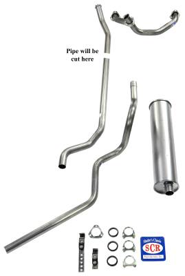 Shafer's Classic - 1963-1966 Chevrolet C10 Truck Exhaust System, Short Bed, Small Block V8, Stainless steel - Image 2