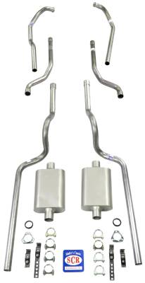 1963-1966 Chevrolet C10 Truck Exhaust System, Short bed, Small Block V8, Stainless steel