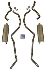 1960-1962 Chevrolet 348-409 Dual with 2-1/2" Exhaust System, All models exc SW, Stainless steel
