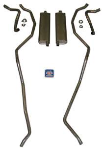 1959 Chevrolet Full Size Exhaust System 8 cyl. 283 dual HT & convertible, Stainless steel