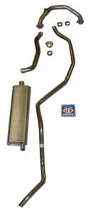1960-1964 Chevrolet 8 cyl. 283 Single Exhaust System, All models except SW, Stainless steel