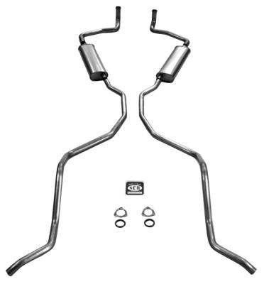 1962-1964 Chevrolet 327 with 2-1/2" Exhaust Hi-Perf. Exhaust System, Stainless steel