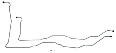 1993-1995 Chevrolet/GMC Truck Transmission Oil Cooler Line, Stainless steel