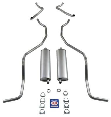 1960-1964 Chevrolet 8 cyl. 283 and 327 Dual Exhaust and ONLY 1960 El Camino Exhaust System, Stainless steel