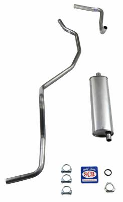 1960-1962 SW 6 cyl. Single Exhaust and 1960 El Camino Exhaust System, Stainless steel
