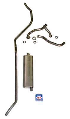 1958 Chevrolet Full Size Exhaust System 8 cyl. 283 single Hardtop or convertible exc. SW, Stainless steel
