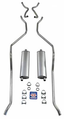 1959 El Camino and SW exc. 9 Pass. Exhaust System 8 cyl. 348 Dual Exhaust, Stainless steel