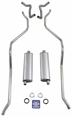 1959 El Camino Exhaust System 348 Hi-Perf. with 2-1/2" Dual Exhaust, Stainless steel
