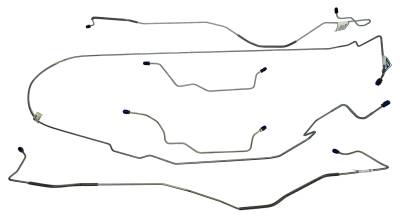 1967 Ford Mustang Complete Brake Line Set, Stainless Steel