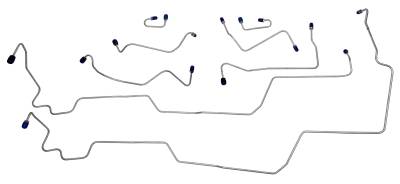 1969 Ford Fairlane, Torino GT Fastback Front Brake Line Set