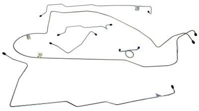 1966 Ford Mustang Complete Brake Line Set, Stainless Steel