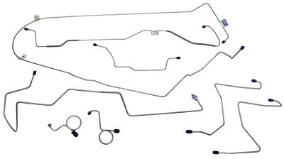 1968-1969 Ford Mustang Complete Brake Line Set, Stainless Steel